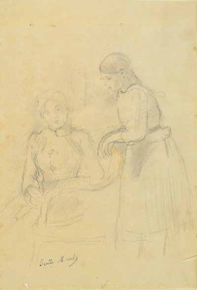 Porträt von Alice Gamby und Julie Manet, 1889 von Berthe Morisot